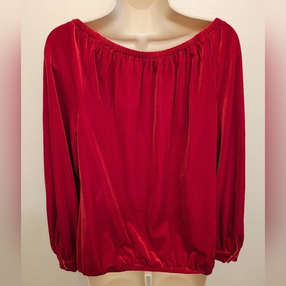 NWOT Cece Ladies Velour Blouse - Picture 5 of 5